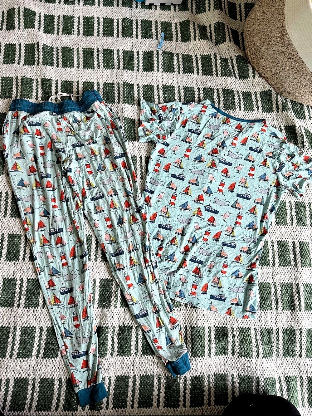 Little Sleepies Women’s Set Sail Short Sleeve Pajama Set Size XS